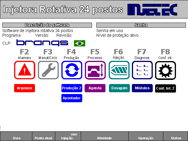 209901 - Injetora rotativa 24 postos