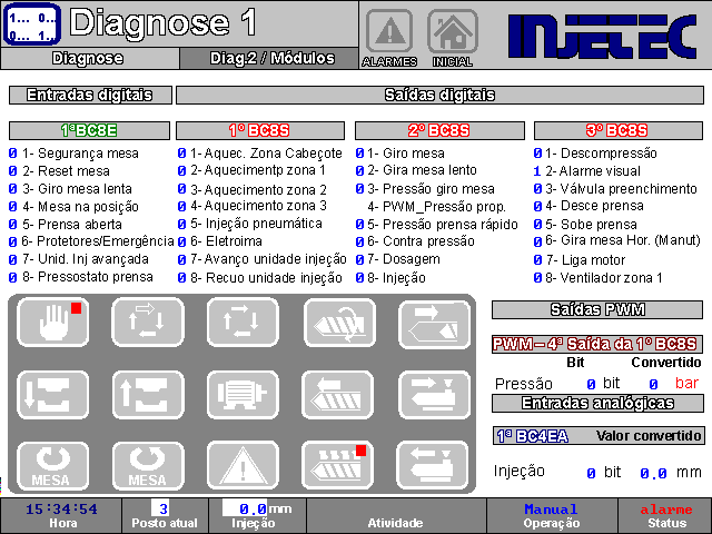 209903 - Injetora rotativa 20 postos Tien Kang