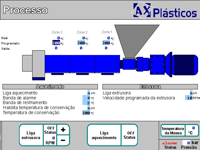 520101 - Extrusora 16mm AX Plásticos